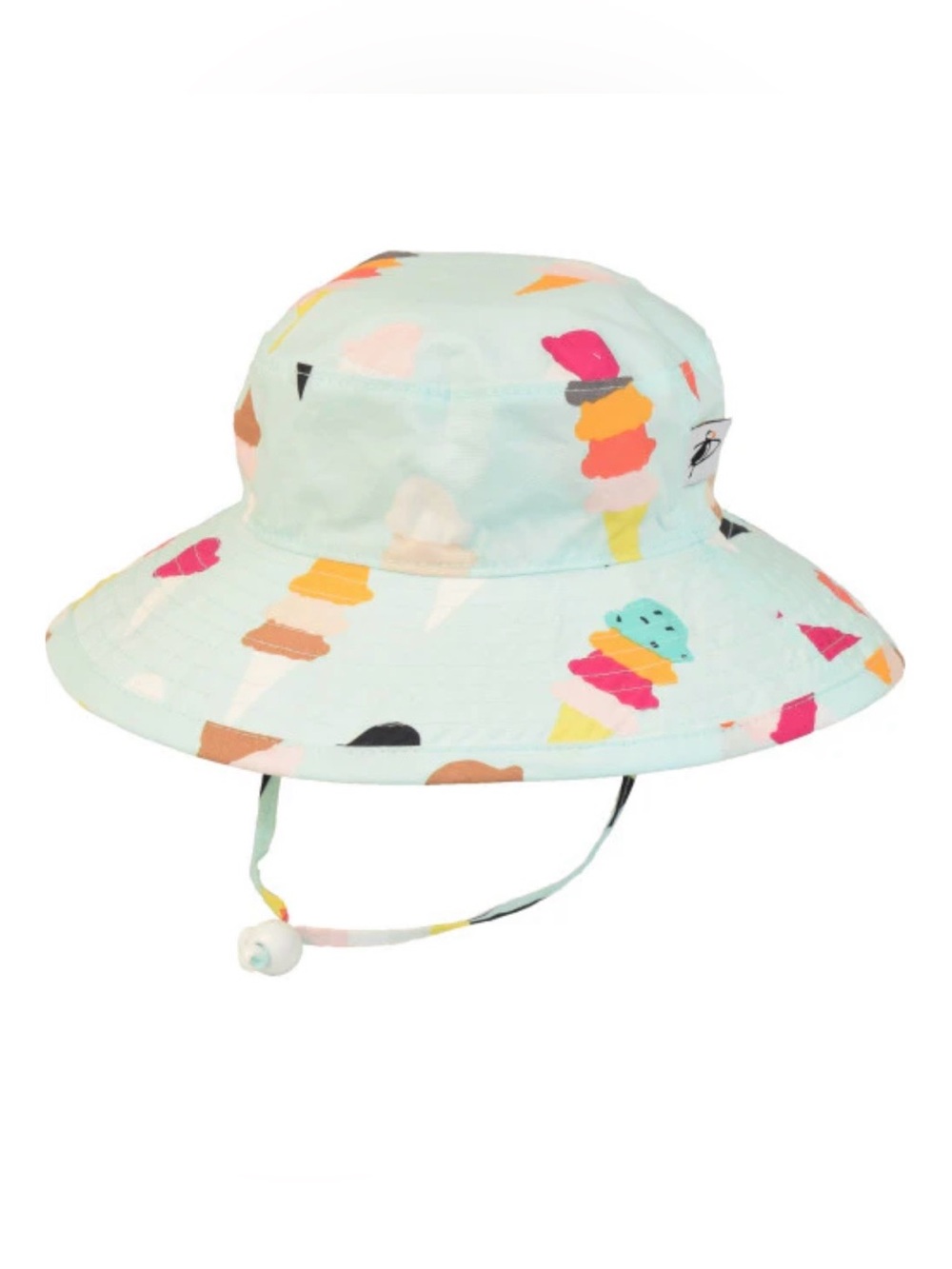 Puffin Gear Sunbaby Hat 2–5Y Ice Cream Print UPF 50+ Sun Protection Bucket Hat